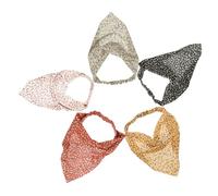 IWOWHERO 5 pièces Écharpe Cheveux Élastique Fleurie Bandeau Foulard Multi-usage Accessoire Femme Pratique et Léger Maintien Confortable pour Coiffure Quotidienne