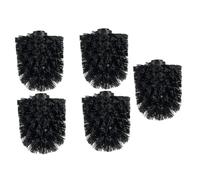 IWOWHERO 5 pièces Lot de Têtes de Brosse de Rechange pour Toilette avec Poils Résistants Nettoyage des Bords de Jante et Salle de Bain Accessoires Pratiques pour Balai WC
