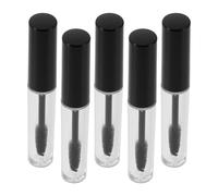 IWOWHERO 5 pièces Lot de Tubes de Mascara Vides Transparents avec Baguette Flacons Rechargeables Légers et Étanches pour Crème Cils DIY Format Mini Voyage