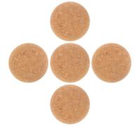 IWOWHERO 5 Pièces Small Cork Stoppers Set Wooden Bottle Stopper Replacement For Wine Glass Bottles Decanters Airtight Seal Plugs For Home Bar