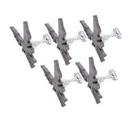IWOWHERO 5 pièces Support à Ongles Magnétique en Alliage Socle Multifonction pour Présentation et Pratique Manucure Outil pour Salon et Débutants DIY