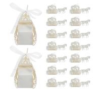 IWOWHERO 50 Boîtes À Bonbons Beiges Pour Enterrement De Vie De Jeune Fille Shower Ou Toute Autre Fête Prénatale