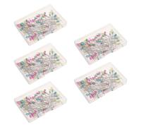 IWOWHERO 500 pièces Épingles à Coudre Droites à Tête Perle Faux Forme Goutte Eau Colorée pour Couture Quilting Décoration Mariage et Projets DIY