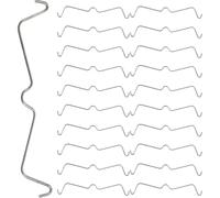 IWOWHERO 50pcs Clips de Sécurisation en Acier Inoxydable pour Crochets de Panneaux Perforés, Fixation Portable Antidérapante, Accessoires Organisateurs pour Crochets Muraux