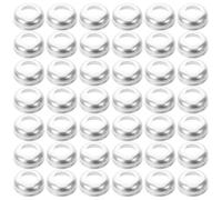 IWOWHERO 50pcs Écrous Coniques de Moyeu de Vélo M8 Galvanisés Cuvettes de Roulement Avant et Arrière, Pièces de Rechange Essieu Vélo pour Vtt, Ensemble Rondelles Coniques D'axe de