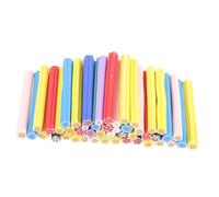 IWOWHERO 50Pièces Bâtons De Pâte Souple Stickers Art Ongles Canes De Style Fleurs Pour Décoration DIY Ongles