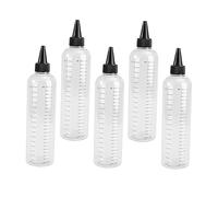 IWOWHERO 5pièces Bouteille Pour Cosmétiques Réutilisable Bouteille De Liquide Avec Échelle De Stockage Pour Cosmétiques De Sous-emballage Visible