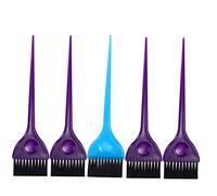 IWOWHERO 5pièces Lot De Peignes De Coloration Capillaire Peignes De Coiffure Pratiques Pour Usage Domestique Et Salon Avec Extrémité Pointue Et Pinceau Pour Mélanger Et Appliquer