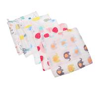 IWOWHERO 5pièces Serviettes Coton à Six Pour Garçon Fille Lingettes Lavables Et Absorbantes Pour Nourrissage Et