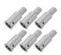 IWOWHERO 6 Pièces Adaptateur pour Manche de Balai Fileté en Métal | Tiges Droites et Manches de Balai, Installation Simple, Usage Maison et Bureau, Forme Cylindrique