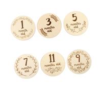 IWOWHERO 6 Pièces Cartes Mensuelles Pour Garçon Fille Cartes Anniversaire De Naissance Lot Recto Double Face Accessoires De Photographie