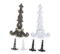 IWOWHERO 6 pièces Charnières Vintage pour Boîtes Charnières Décoratives Rétro Alliage Zinc Adaptées Aux Armoires Bijoux Placards et Coffrets Bois Finition Antique