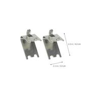 IWOWHERO 6 pièces Clips de Fixation Étagère Réfrigérateur Support Robuste pour Frigo Congélateur Facile à Installer