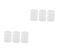 IWOWHERO 6 Pièces Coque en silicone biberons nouveau-né manchon de bouteille de stockage de lait couverture de biberons d'allaitement housse de biberon couvre-biberon Gel de silice blanche