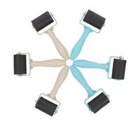 IWOWHERO 6 pièces Encre Professionnels pour Gravure Linogravure Applicateurs Encre Ergonomiques pour Impression Artistique Peinture et Bricolage Adhérence Facile et Distribution Uniforme