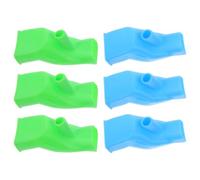 IWOWHERO 6 pièces Extensions de Robinet Antigoutte pour Évier et Lavabo Rallonges Élastiques pour Faciliter le Lavage des Mains des Accessoires Pratiques pour Cuisine et Salle de Bain Bleu