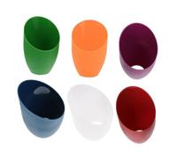 IWOWHERO 6 pièces Lot de Abat-jour Plastique Incliné pour Lampe de Bureau Couvre-lampe Décoratif Protection Pratique et Design Classique pour Salon et Bureau