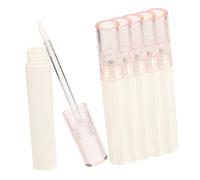 IWOWHERO 6 pièces Tubes à Gloss Rechargeables Contenants Transparents pour Soin des Lèvres Outils Cosmétiques Femmes Flacons Sûrs et Durables pour DIY Maquillage