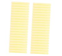 IWOWHERO 60 Pièces bouffée de maquillage éponges faciaux réutilisables nettoyeur rasoir Se maquiller de maquillage compressif bouffée de nettoyage à compression Yellow