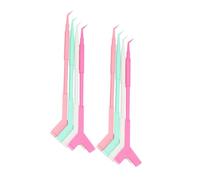 IWOWHERO 60 pièces Kit Professionnel de Rehaussement de Cils avec Bâtonnets et Brosses Longues pour Extension et Soin des Cils Outils Plastique pour Usage Personnel et Couleur Aléatoire
