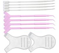 IWOWHERO 60pièces Kit De Tiges De Rehaussement De Cils Outil De Permanente De Cils Professionnel Brosse Extension De à Nettoyer