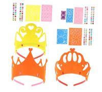 IWOWHERO 6ensembles Couronne Pour Fête Anniversaire De Bandeaux Décoratifs Pour Petite Fille Activités Manuelles Créatives Pour Garçon Fille Couleurs Et Design Élégant