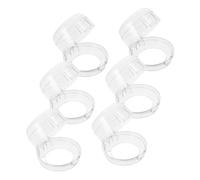 IWOWHERO 6pièces Couvercles De Pour Boutons De Cuisinière Transparente Sécurisés Pour Garçon Fille Installation Facile La Saleté Polluants