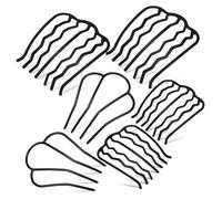 IWOWHERO 6pièces Peignes Cheveux Latéraux Métal Pour Femmes Filles Avec Styles Différents Pour Coiffure Et Fixation Des Cheveux Fins