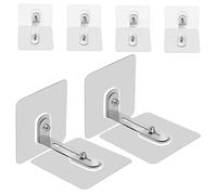 IWOWHERO 6pièces Sangles Murales Anti-basculement Pour Meubles Kit De Sécurisation Pour Armoire Étagère Et Mobilier De Bureau