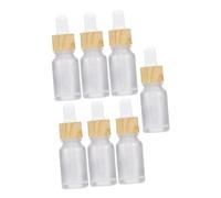 IWOWHERO 7 Flacons 30 Ml Verre Bouteille Vide Compte-gouttes Flacon D'huile Essentielle de Sous-emballage Cosmétique pour Huiles Essentielles et Cosmétiques à Usage Domestique