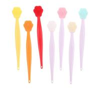 IWOWHERO 7 Pièces Silicone Facial Cleaning Brush Set Cat Paw Shape Double-sided Soft Exfoliation Massager For Gentle Pore Cleansing And Blackhead Removal Portable Skin Scrubber