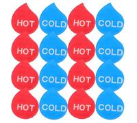 IWOWHERO 8 paires Autocollants Acryliques Étanches pour Robinetterie Cuisine et Salle de Bain Étiquettes Chaud Froid Auto-adhésives pour Éviers et Mitigeurs