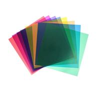 IWOWHERO 8 pièces Kit de Filtres Gel Transparent pour Correction Couleur Film pour Flash Stroboscopique Éclairage LED Photo et Vidéo