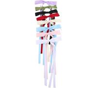 IWOWHERO 8 Pièces Lot de Barrettes Ruban avec Nœud et Longs Pompons Accessoires Légers Filles et Adolescents Clips Cheveux Ajustables pour Styles Hanfu et Quotidien