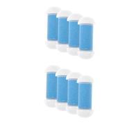 IWOWHERO 8 Pièces rouleau de remplacement recharges de râpes électroniques Se soucier pour les pieds dispositif de broyage des pieds têtes de rouleau de rechange Blue