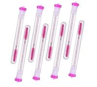 IWOWHERO 8pièces Brosse à Cils Applicateur De Mascara Portable Avec Tube Outils De Maquillage Couleur Rose
