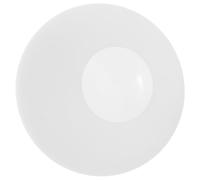 IWOWHERO Abat-jour Verre Givré Blanc Ovale Plat pour Suspension Moderne Diffuseur Lumière Doux et Facile à Nettoyer Remplacement Globe pour Applique Murale et Lustre