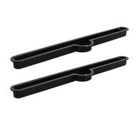 IWOWHERO Accessoire de Table Pliante en Plastique Noir 2pcs, Système de Verrouillage Polyvalent pour Tablette et Téléphone, Support Stable pour Bureau à Domicile