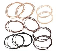 IWOWHERO Accessoires de Coiffure Structure Triple Couche en Métal et Polyester Élastiques pour Cheveux Lot de 10 avec Perles Haute Élasticité sans Dommage pour Femmes