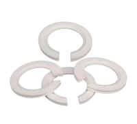IWOWHERO Adaptateur E27 vers E14 en Plastique Blanc Non Ignifuge Anneau de Conversion 45X29X4 MM 4 Pièces Accessoire pour Abat-Jour Compatible Stores Européens Convertisseur Douille