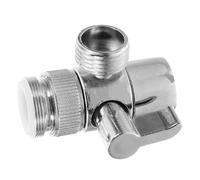 IWOWHERO Adaptateur Robinet Voies pour Machine à Laver et Lave-vaisselle Vanne de Dérivation Cuivre avec Raccord Aluminium Raccordement Facile pour Salle de Bain et Cuisine