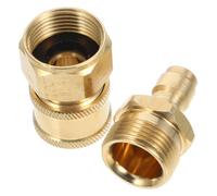 IWOWHERO Adaptateurs Laiton pour Nettoyeur Haute Pression Kit De Connecteurs Rapides Externes Mâles Et Femelles Raccords Filetés Externes Mâles Et Femelles pour Nettoyeur Haute Pression