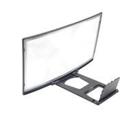 IWOWHERO Agrandisseur d'Écran Incurvé 12 Pouces pour Smartphone Noir Loupe d'Écran 3D sans Pile Amplificateur d'Écran Portable Compatible Films et Jeux Vidéo Protection Anti-Lumière
