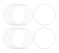 IWOWHERO Anneaux en Fer Blanc 120 X 3 MM Lot de 10 Pièces pour Macramé Fabrication D’Attrape-Rêves Couronnes et Loisirs Créatifs Matériel Artisanal Robuste pour Décoration Maison