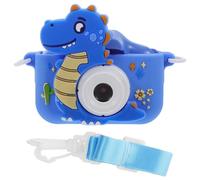 IWOWHERO Appareil Photo Dinosaure Jouet pour Garçon Fille avec Double Objectif Caméra Vidéo Numérique Appareil Photo pour Tout-Petits avec Double Caméra Selfie Frontale et Arrière