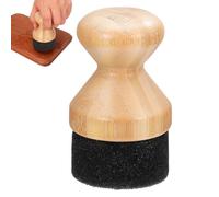 IWOWHERO Applicateur D'huile Cire à 5x5x8,5 Cm, Naturel Éponge, Pinceau Multifonction pour Blocs de Boucherie et Planches en Bois, Outil Cuisine Pratique et Solide