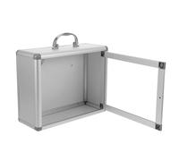 IWOWHERO Armoire Murale de Rangement pour Médicaments Compacte Métal et Acrylique Organisateur Multifonction pour Urgence et Services Publics Adapté Bureau et Centre Communautaire