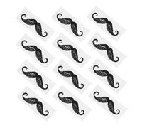 IWOWHERO Autocollants de Protection pour Moustache 100pcs en Pp Noir, Accessoires pour Épilation Nez et Décoration Diy, Protège-moustaches Efficaces Saleté et Cire