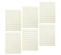 IWOWHERO Autocollants Double Face Pour Ongles Français 6 Feuilles Ovales Transparents Support Capsule Pour Nail Art Pour Passionnés De Manucure
