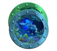 IWOWHERO Autocollants Muraux Océan Stickers Animaux Marins Décoration Sticker Mural Chambre Autocollants Vie Salon Jeu